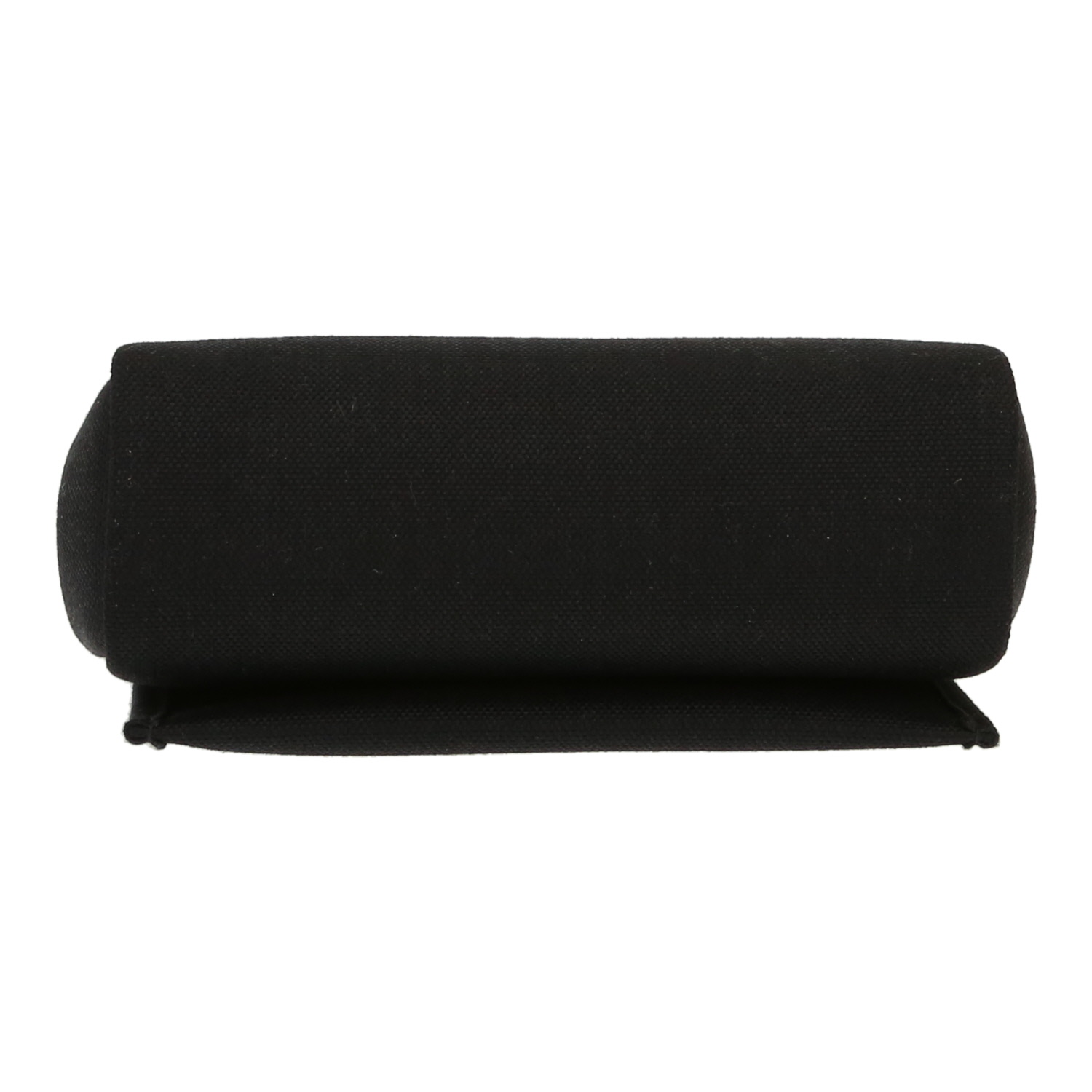 Hermès  Mini Herbag shoulder bag  in black canvas and leather - Detail D1