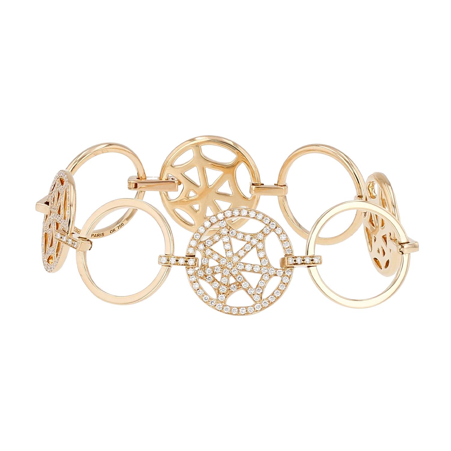 Bracelet Chaumet Attrape Moi Si Tu M'Aimes en or jaune et diamants