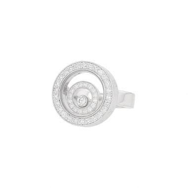 Sortija Chopard Happy Spirit de oro blanco y diamantes
