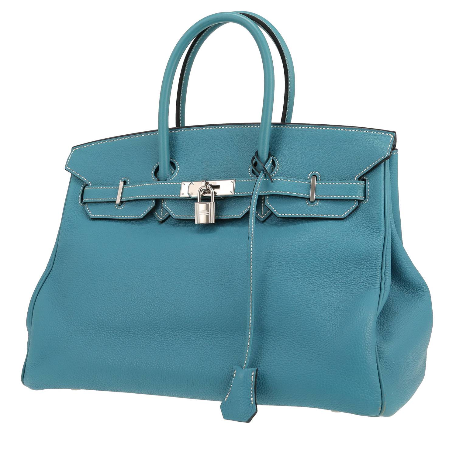 Hermès Birkin 35 Togo Bleu-Jean 2008 d’occasion Hermès Birkin 35 Togo Bleu-Jean 2008 d’occasion