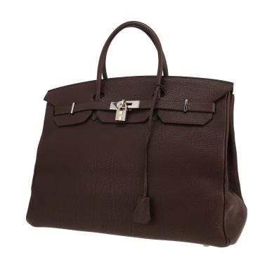 Borsa Hermès  Birkin 40 cm in pelle togo marrone