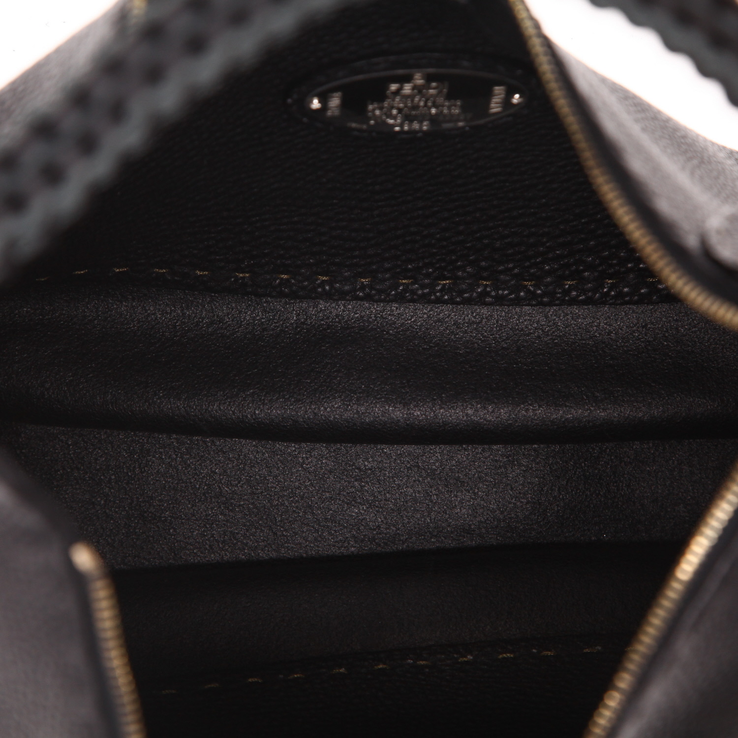 Borsa Fendi   in pelle martellata nera - Detail D3