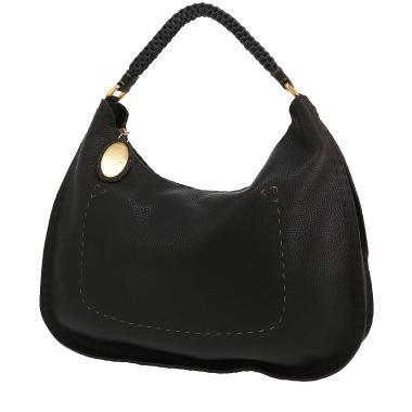 Bolso de mano Fendi   en cuero granulado negro