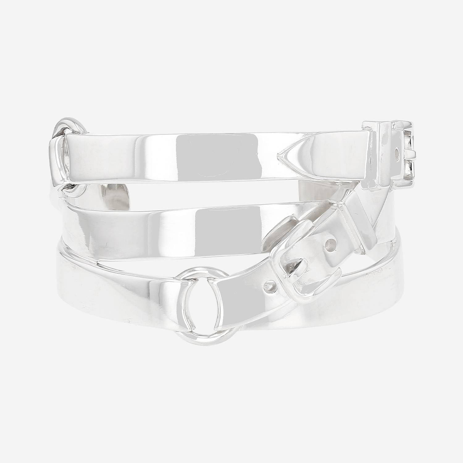 Bracciale Hermès Débridée modello medio in argento