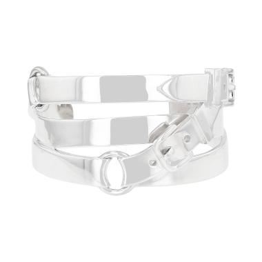 Bracciale Hermès Débridée modello medio in argento