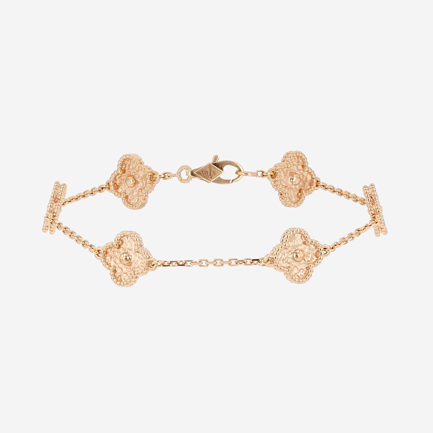 Bracciale Van Cleef 
Arpels Sweet Alhambra in oro rosa
