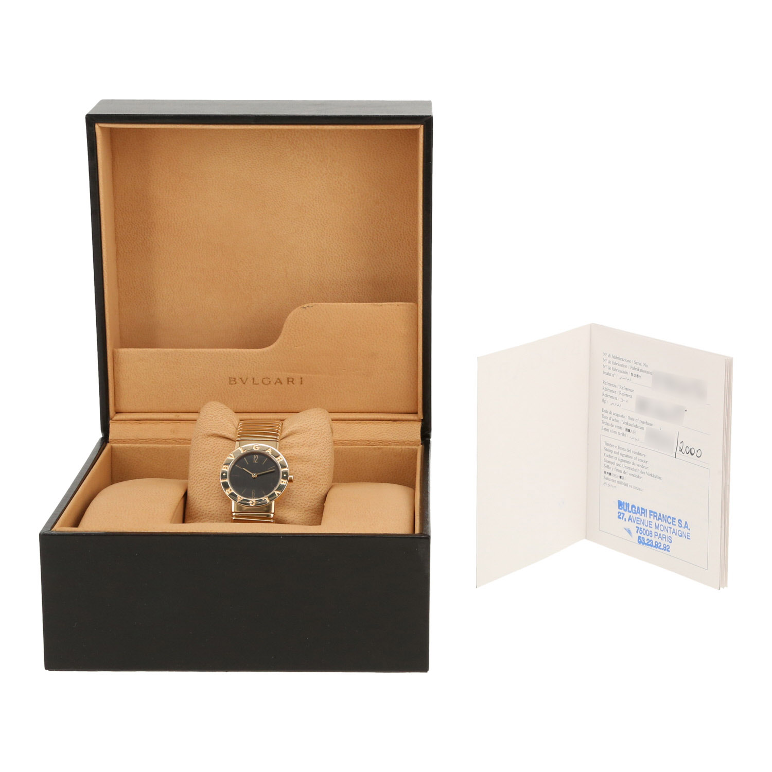 Montre Bulgari Tubogas en or jaune Ref: Bulgari - BB262T  Vers 2000