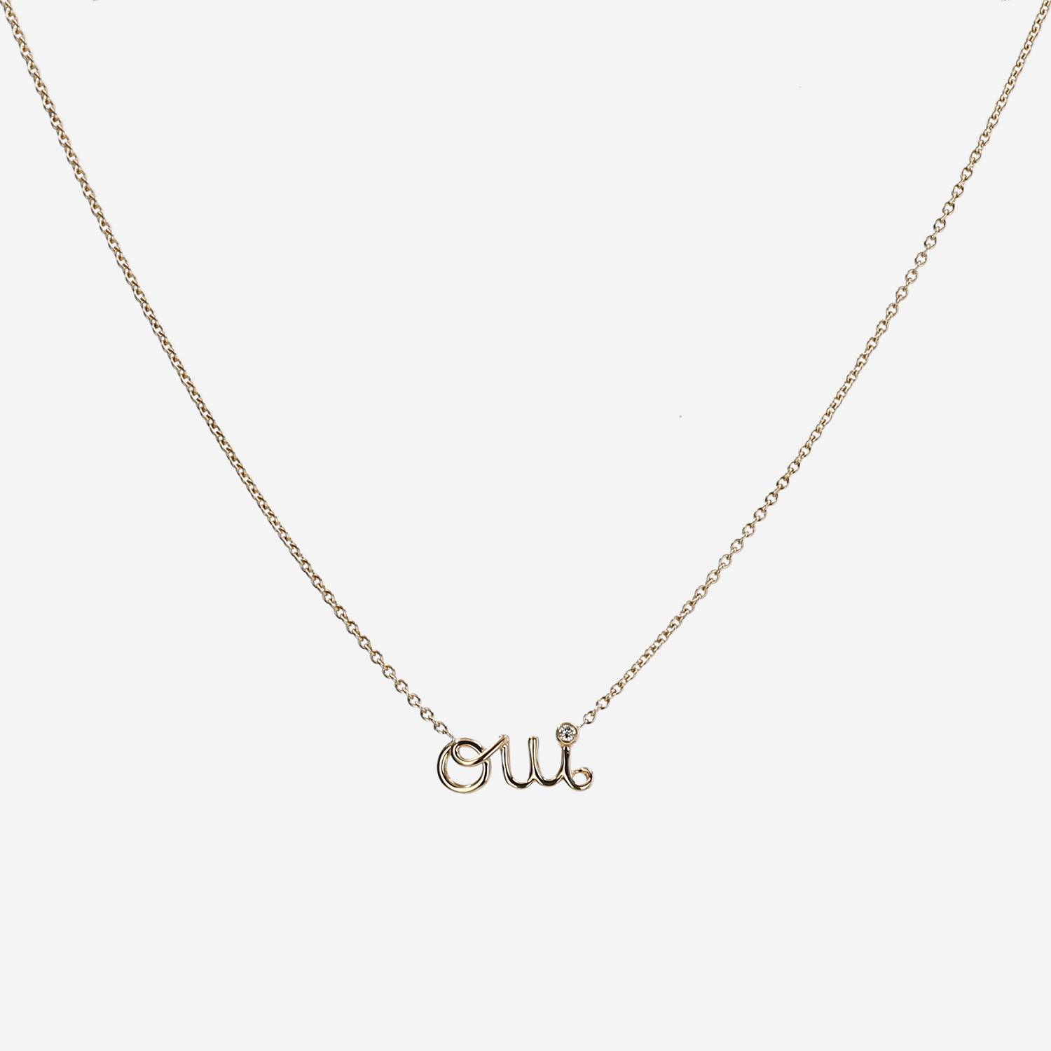 Collana Dior Oui in oro giallo e diamante