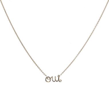 Collar Dior Oui de oro amarillo y diamante