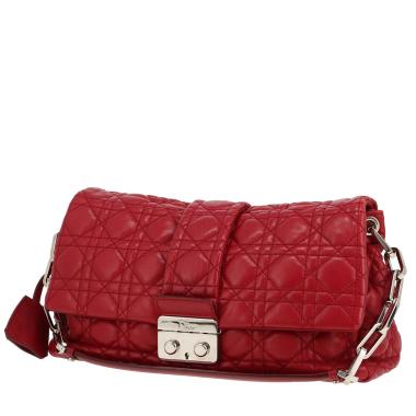 Bolso de mano Dior New Look  en cuero cannage rojo