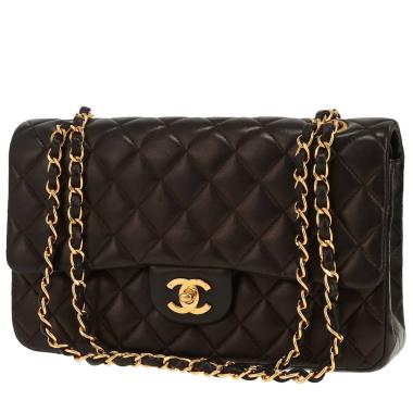 Bolso de mano Chanel  Timeless Classic en cuero acolchado negro