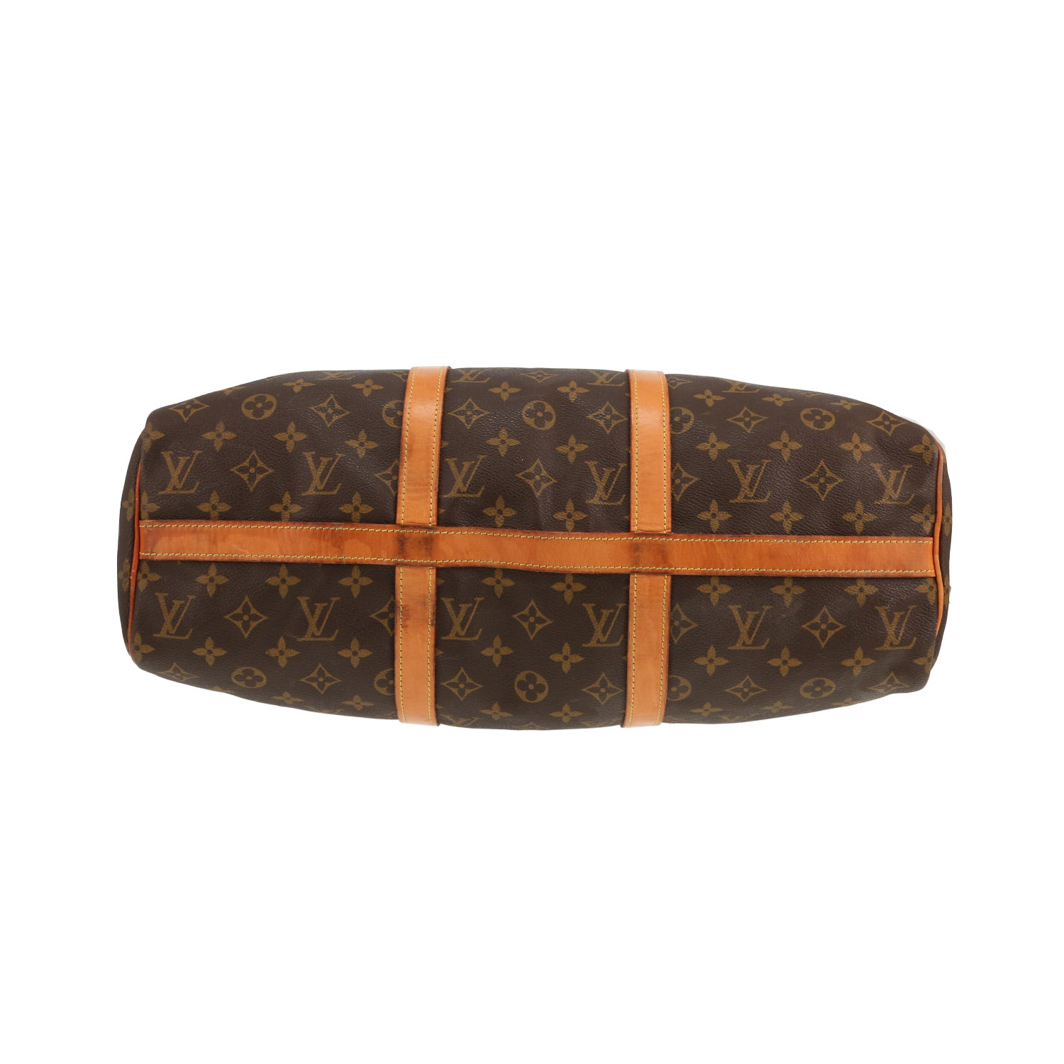 Sac de week end Louis Vuitton  Flanerie en toile monogram et cuir naturel - Detail D1