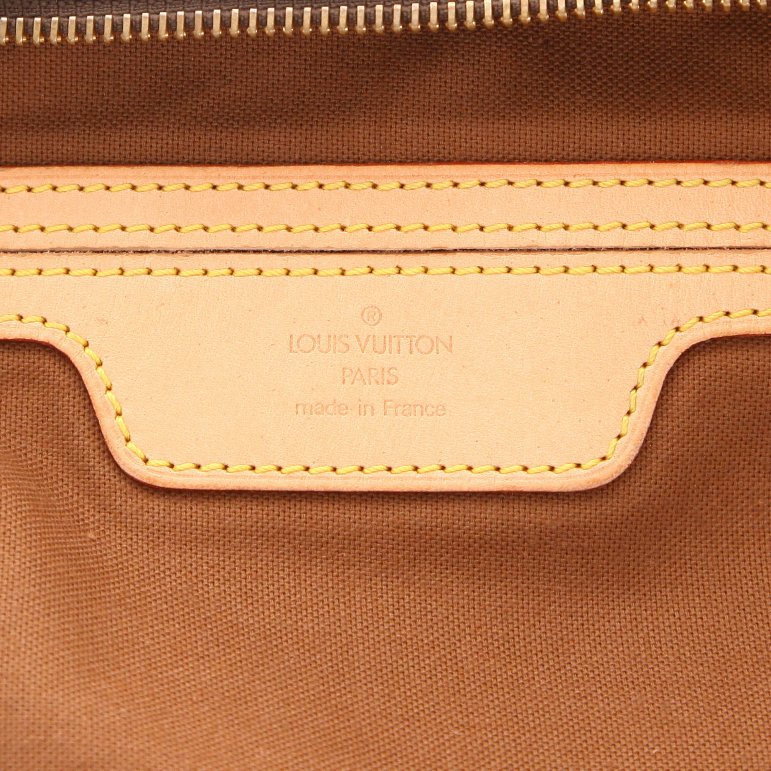 Borsa weekend Louis Vuitton  Flanerie in tela monogram e pelle naturale - Detail D2