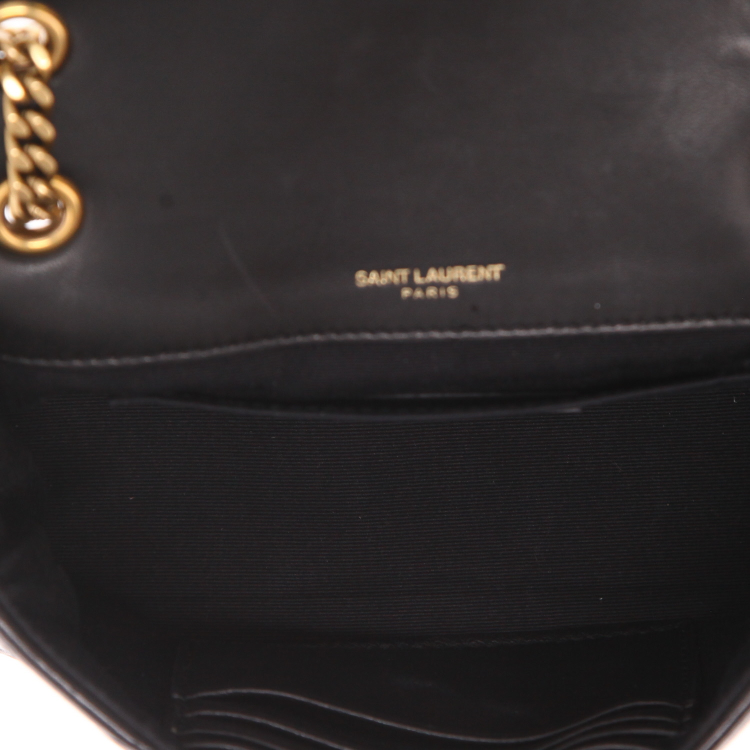 Borsa a tracolla Saint Laurent  Jamie in pelle nera - Detail D3