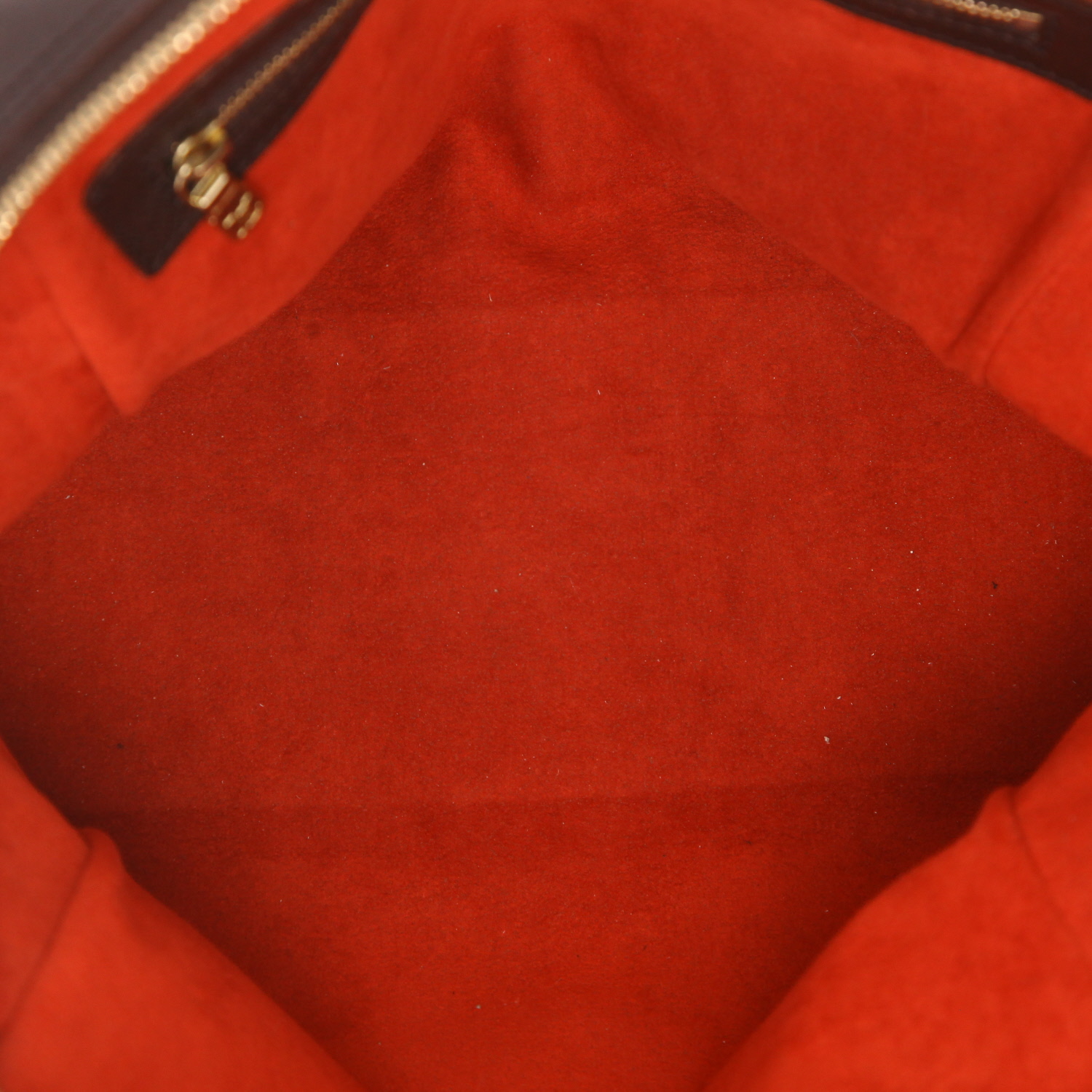 Sac à main Louis Vuitton  Brera en toile damier ébène et cuir marron - Detail D3