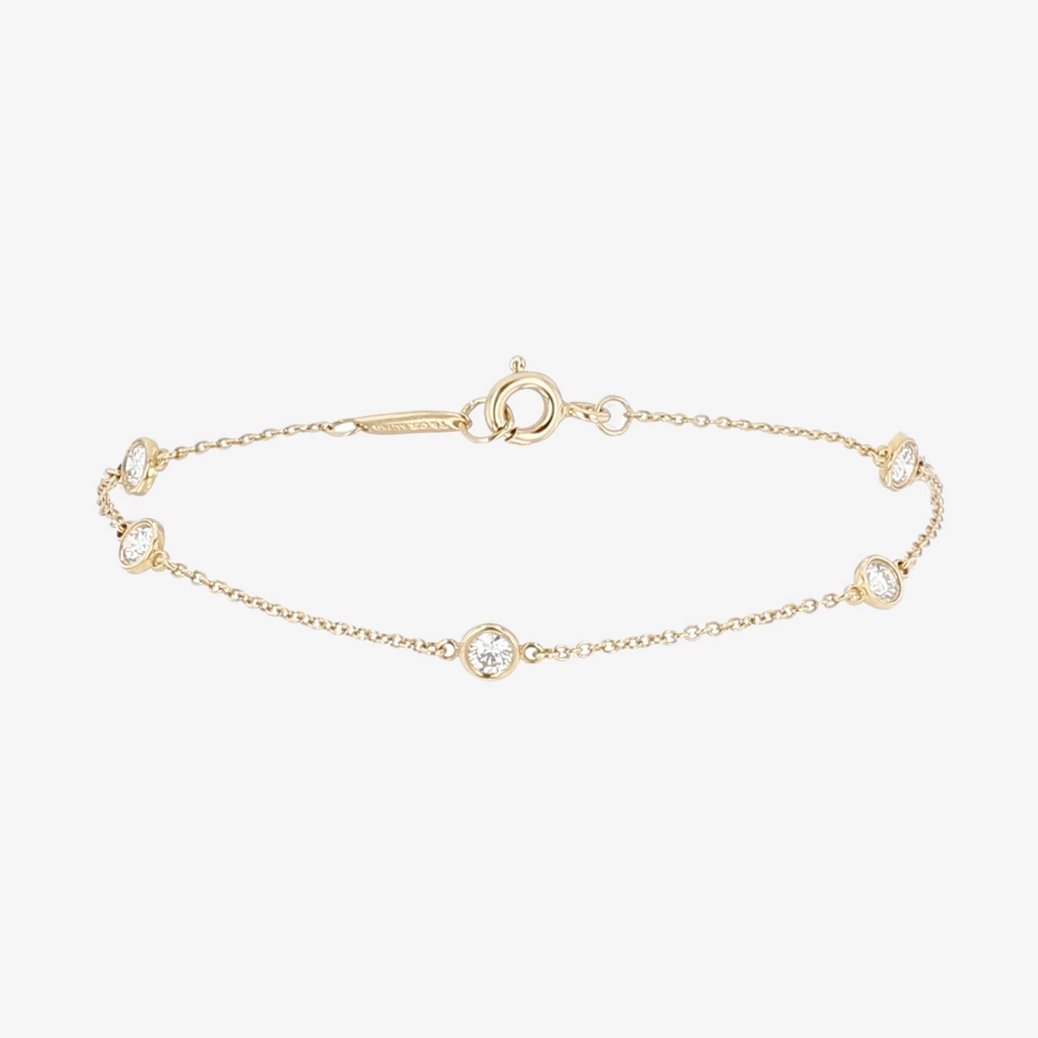 Brazalete Tiffany & Co Diamonds By The Yard de oro amarillo y diamantes