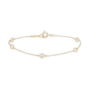 Tiffany 
Co Diamonds By The Yard bracelet in yellow gold and diamonds