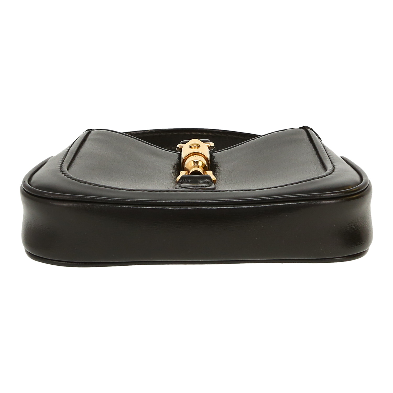 Bolso bandolera Gucci  Jackie 1961 nano en cuero negro - Detail D1