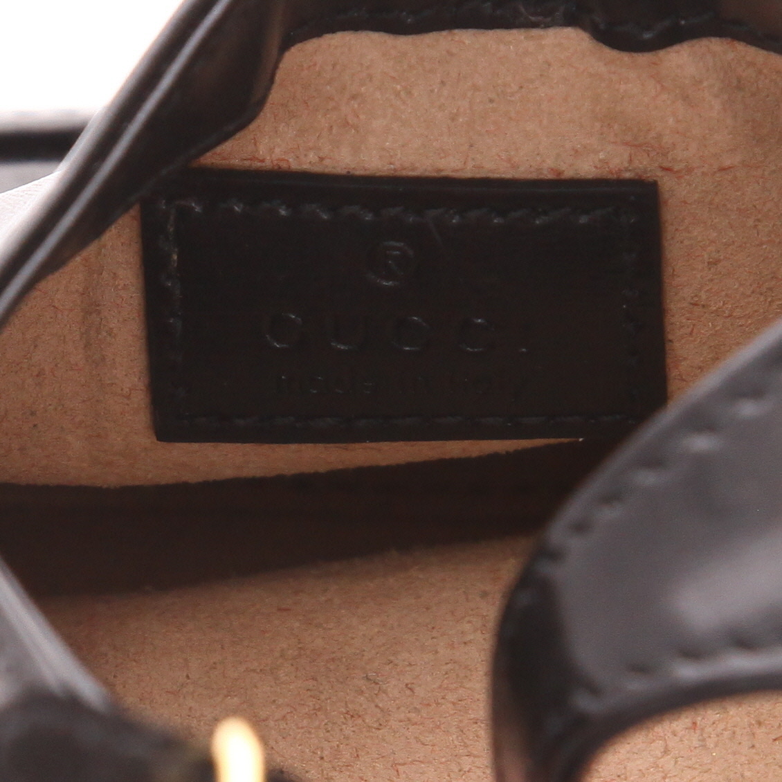 Sac bandoulière Gucci  Jackie 1961 nano en cuir noir - Detail D2