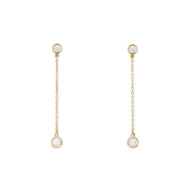 Orecchini Tiffany & Co Diamonds By The Yard in oro giallo e diamanti in diamanti