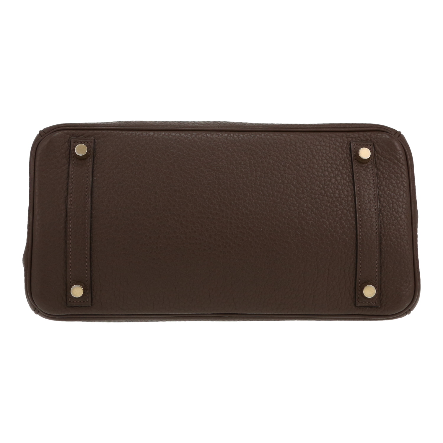 Hermès  Birkin 30 cm handbag  in brown togo leather - Detail D1