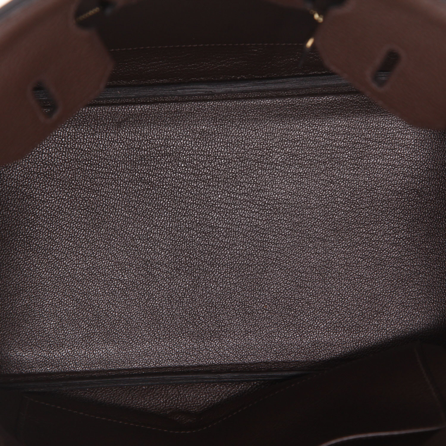 Bolso de mano Hermès  Birkin 30 cm en cuero togo marrón - Detail D3