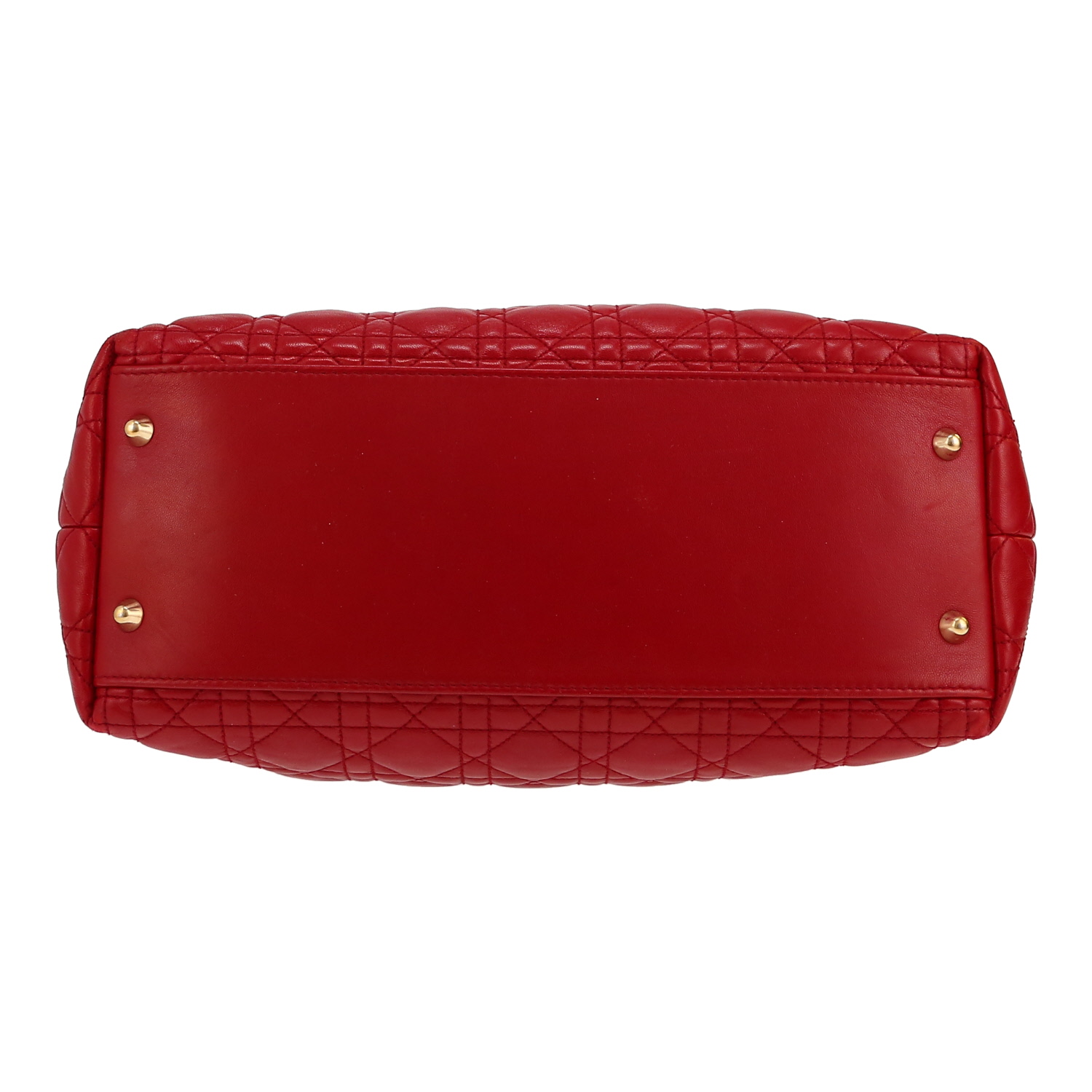 Borsa Dior   in pelle cannage rossa - Detail D1