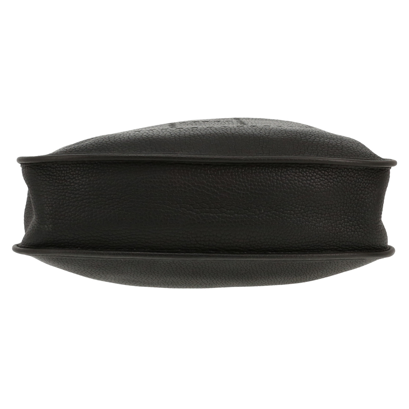 Sac bandoulière Hermès  Evelyne en cuir taurillon clémence noir - Detail D1