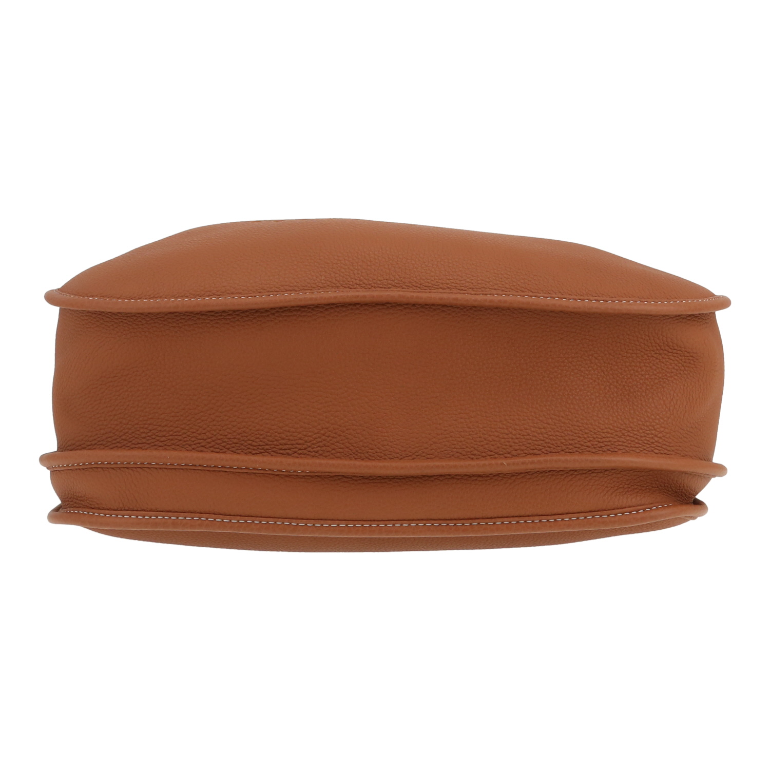 Bolso bandolera Hermès  Evelyne 29 cm en cuero togo color oro - Detail D1