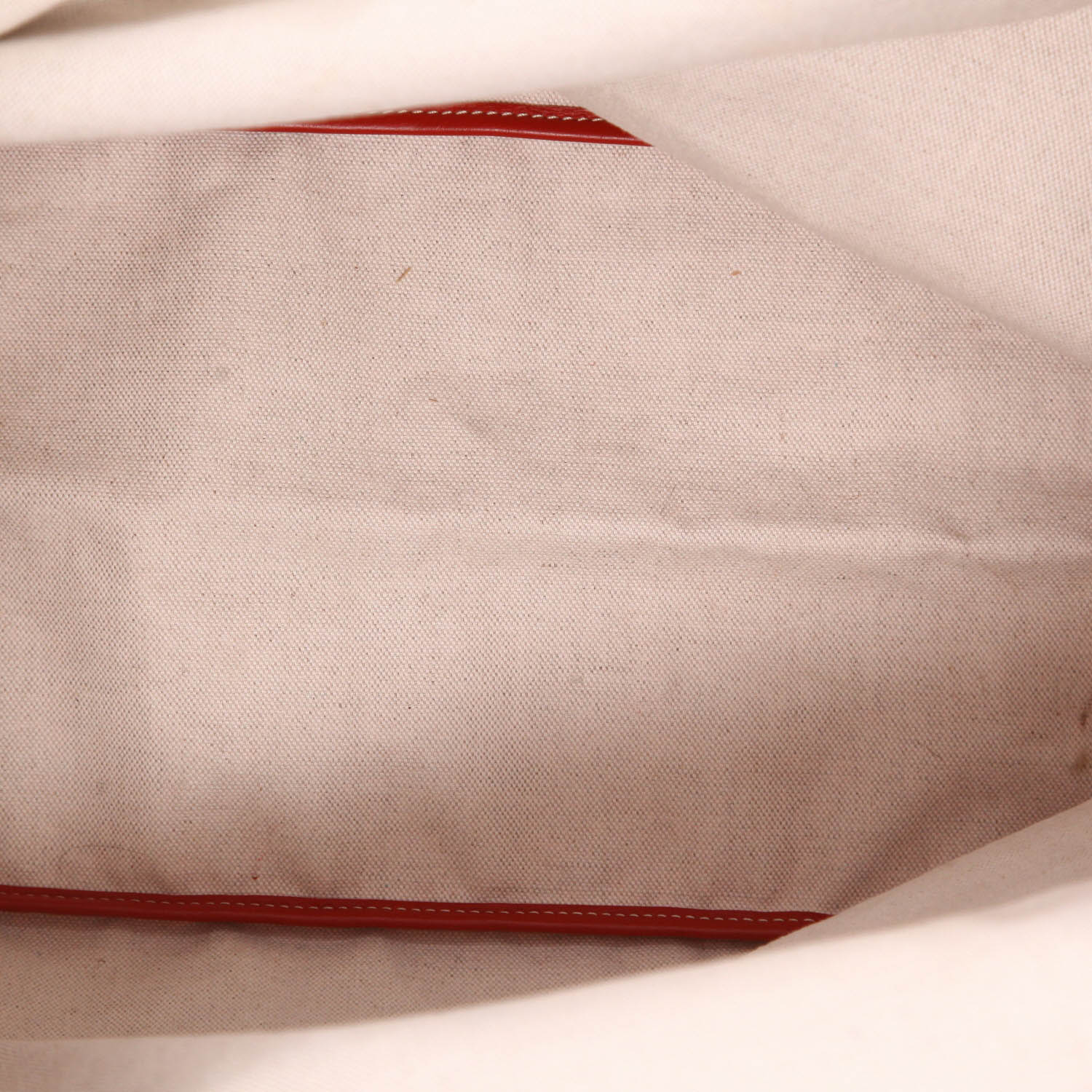 Shopping bag Goyard  Saint-Louis in tela Goyardine rossa e pelle rossa - Detail D3