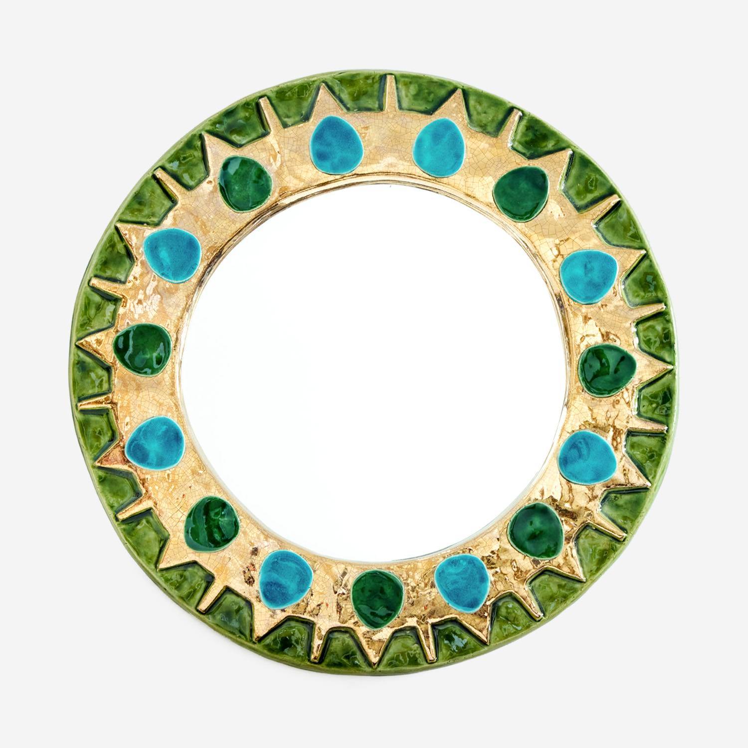 Grand miroir 'Roue' - le modèle créé vers 1958