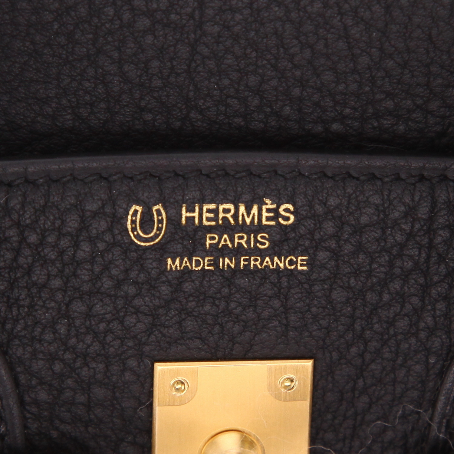 Hermès  Birkin 25 cm handbag  in black togo leather - Detail D2