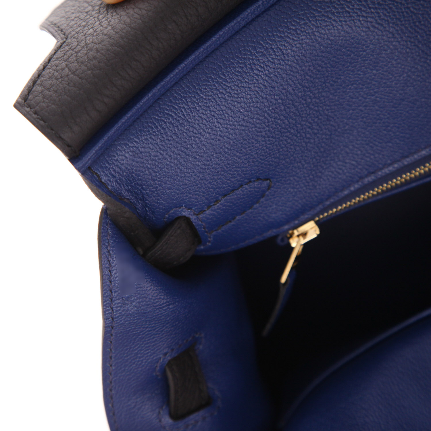 Hermès  Birkin 25 cm handbag  in black togo leather - Detail D4