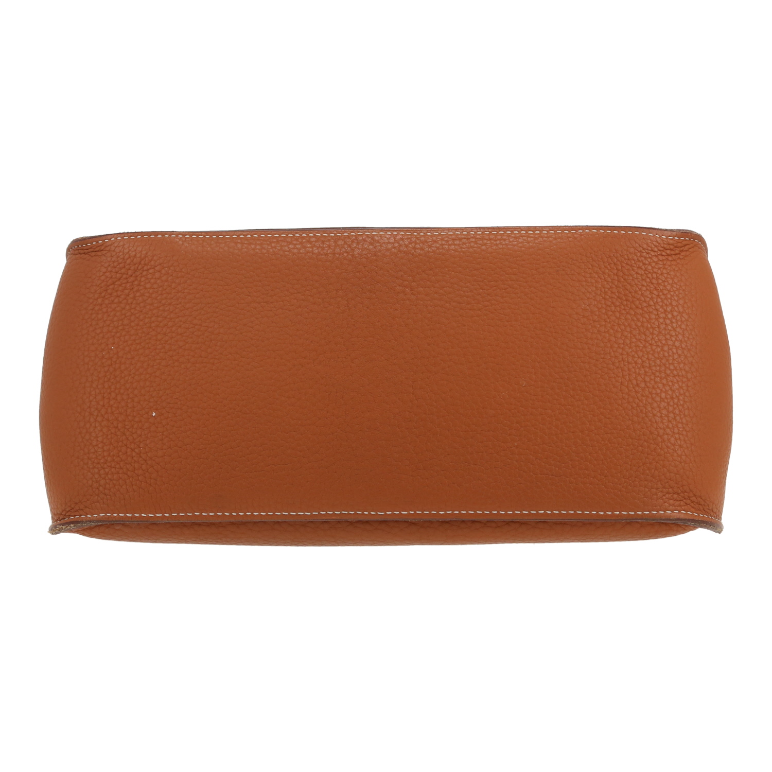 Bolso bandolera Hermès  Jypsiere 31 cm en cuero togo color oro - Detail D1