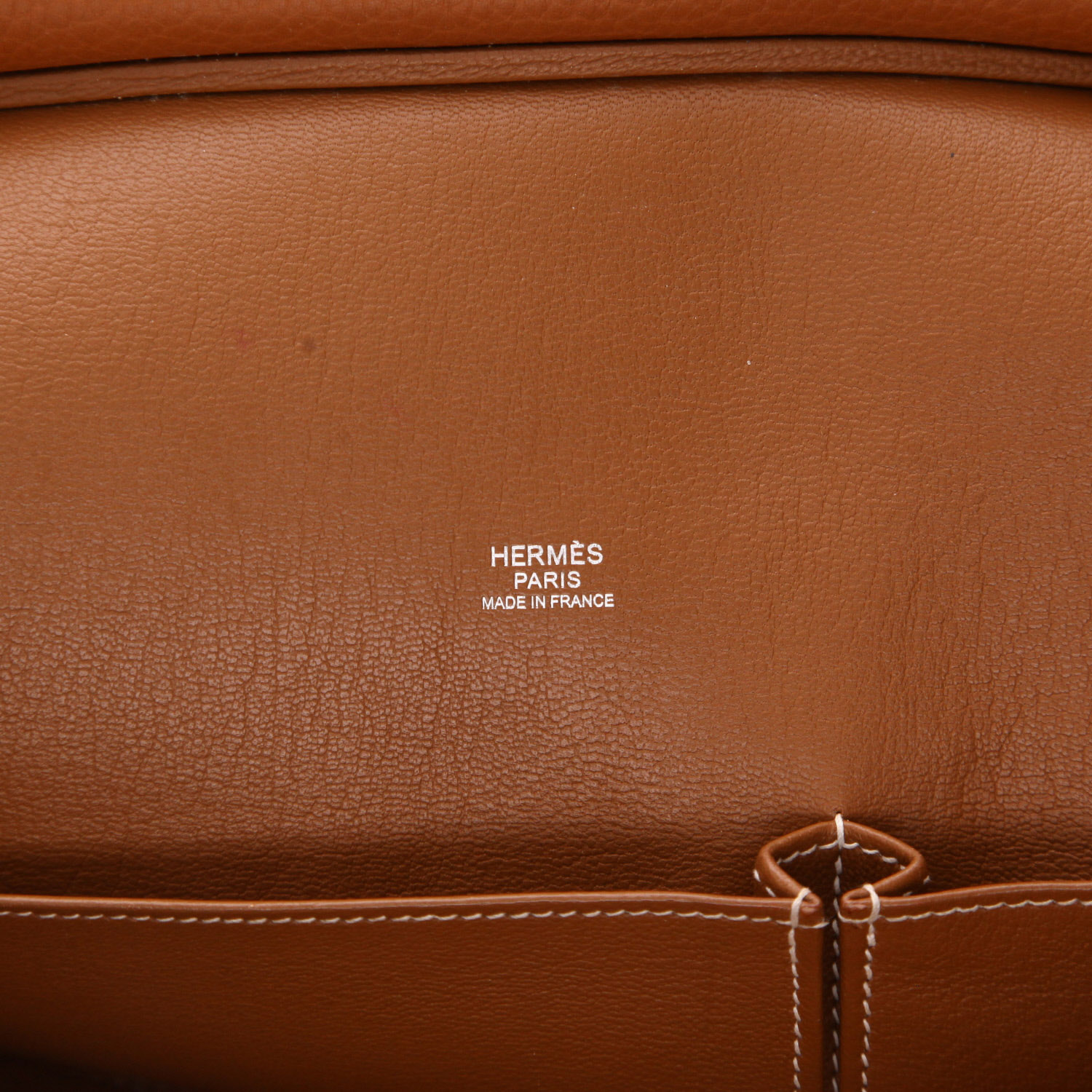 Bolso bandolera Hermès  Jypsiere 31 cm en cuero togo color oro - Detail D2