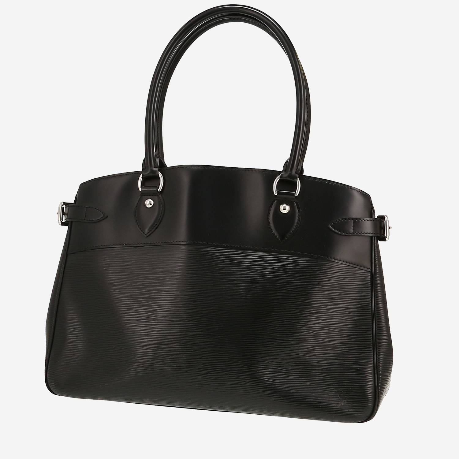 Bolso de mano Louis Vuitton  Passy en cuero Epi negro