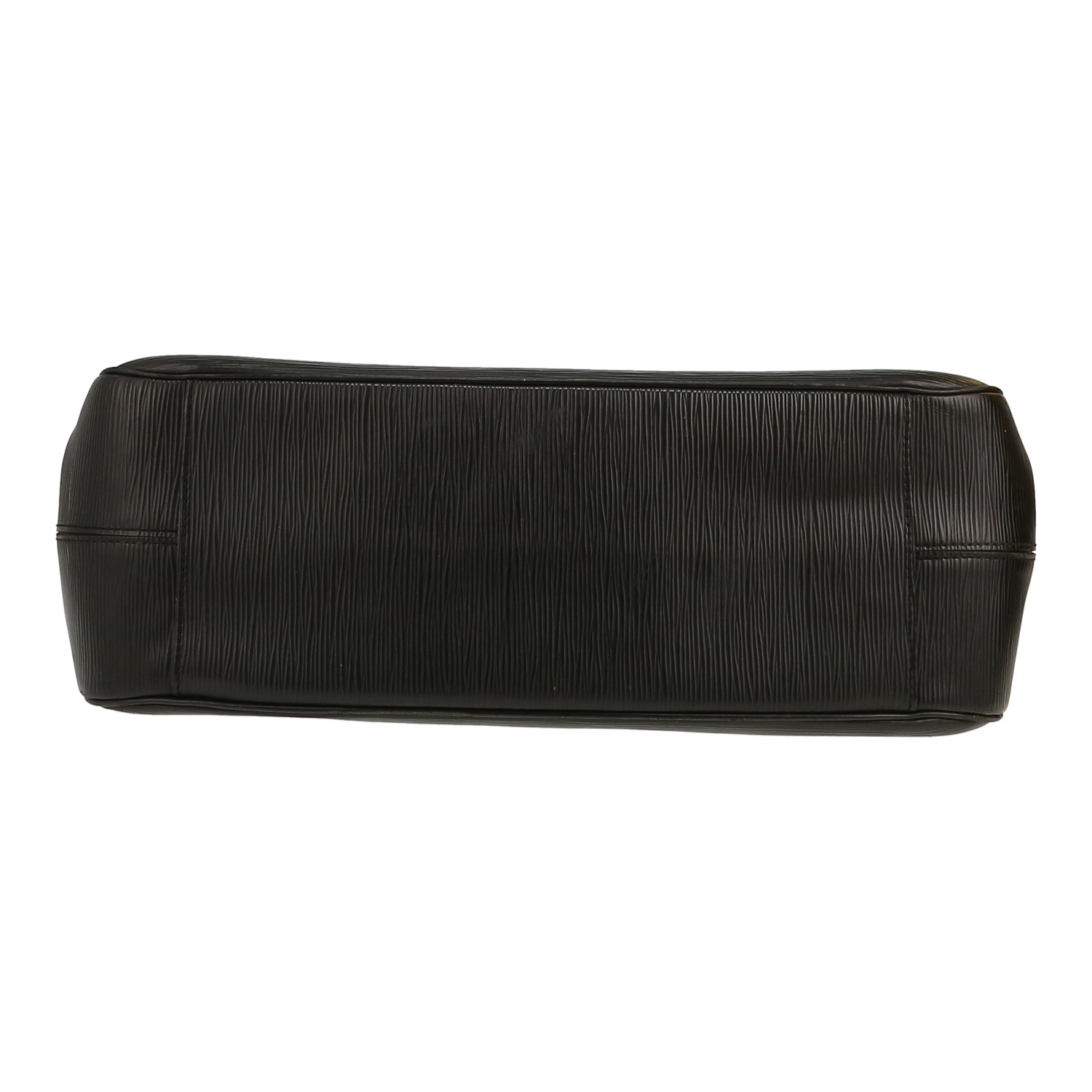 Sac à main Louis Vuitton  Passy en cuir épi noir - Detail D1