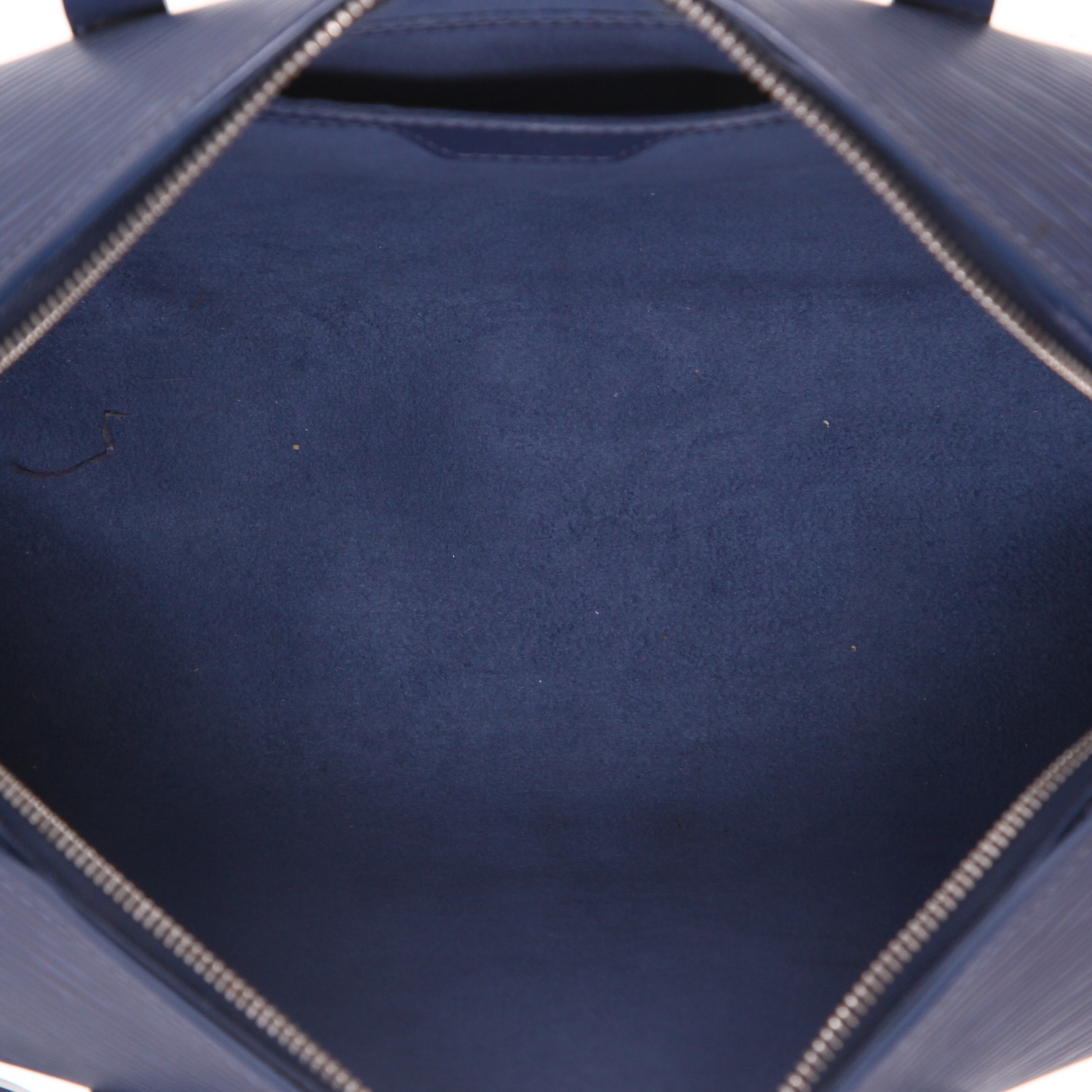 Louis Vuitton  Jasmin handbag  in blue epi leather - Detail D3