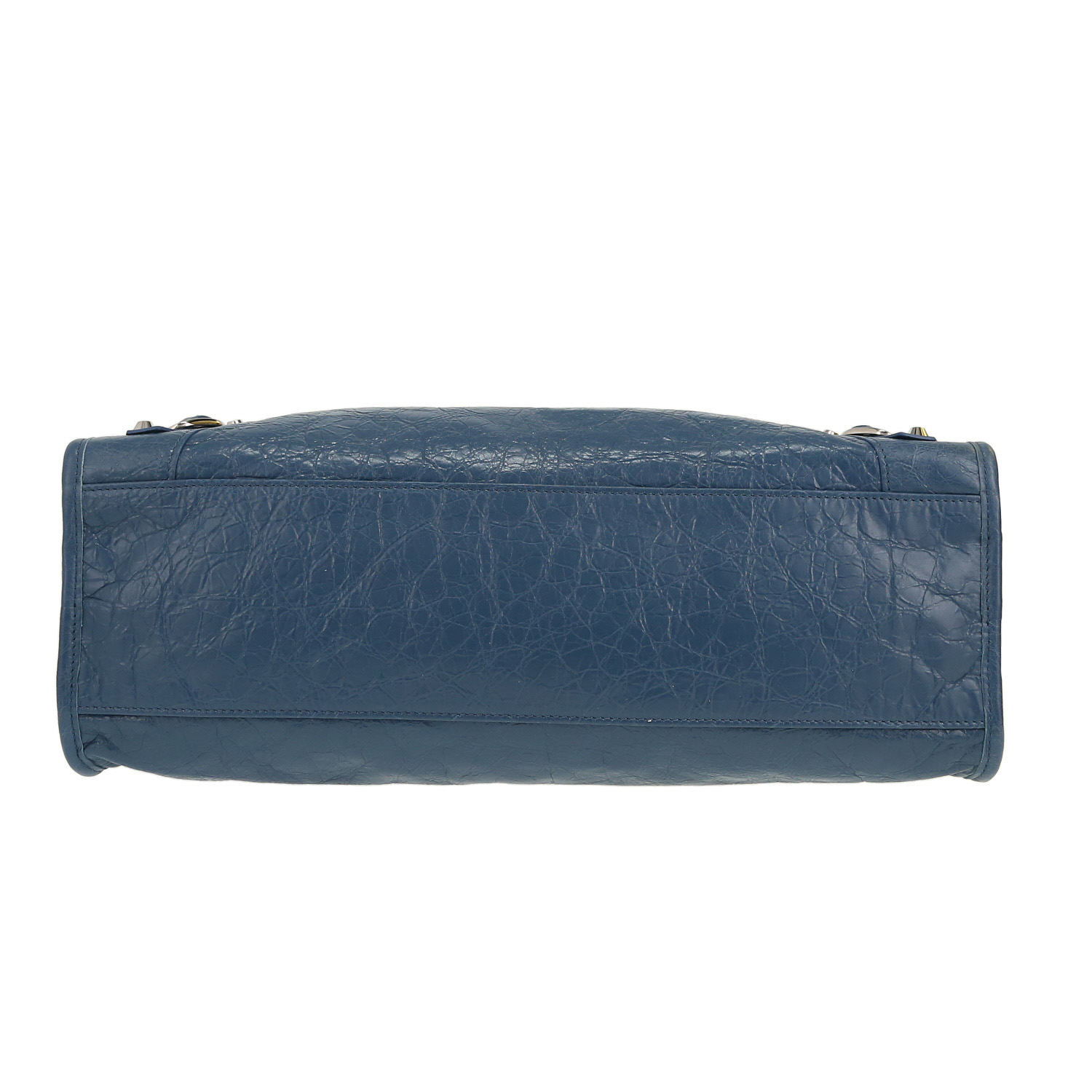 Sac à main Balenciaga  City en cuir bleu - Detail D1