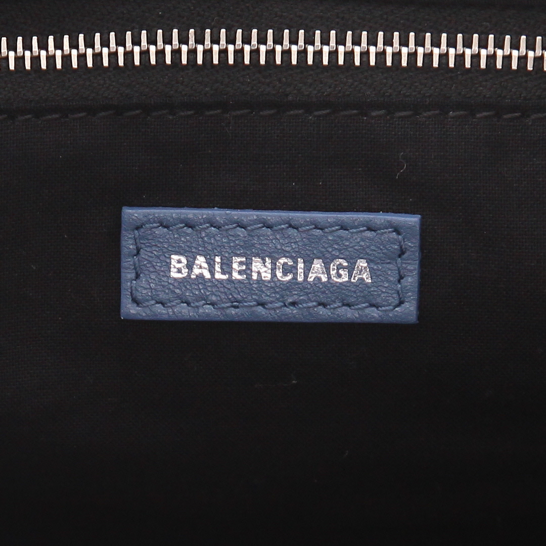 Borsa Balenciaga  City in pelle blu - Detail D2