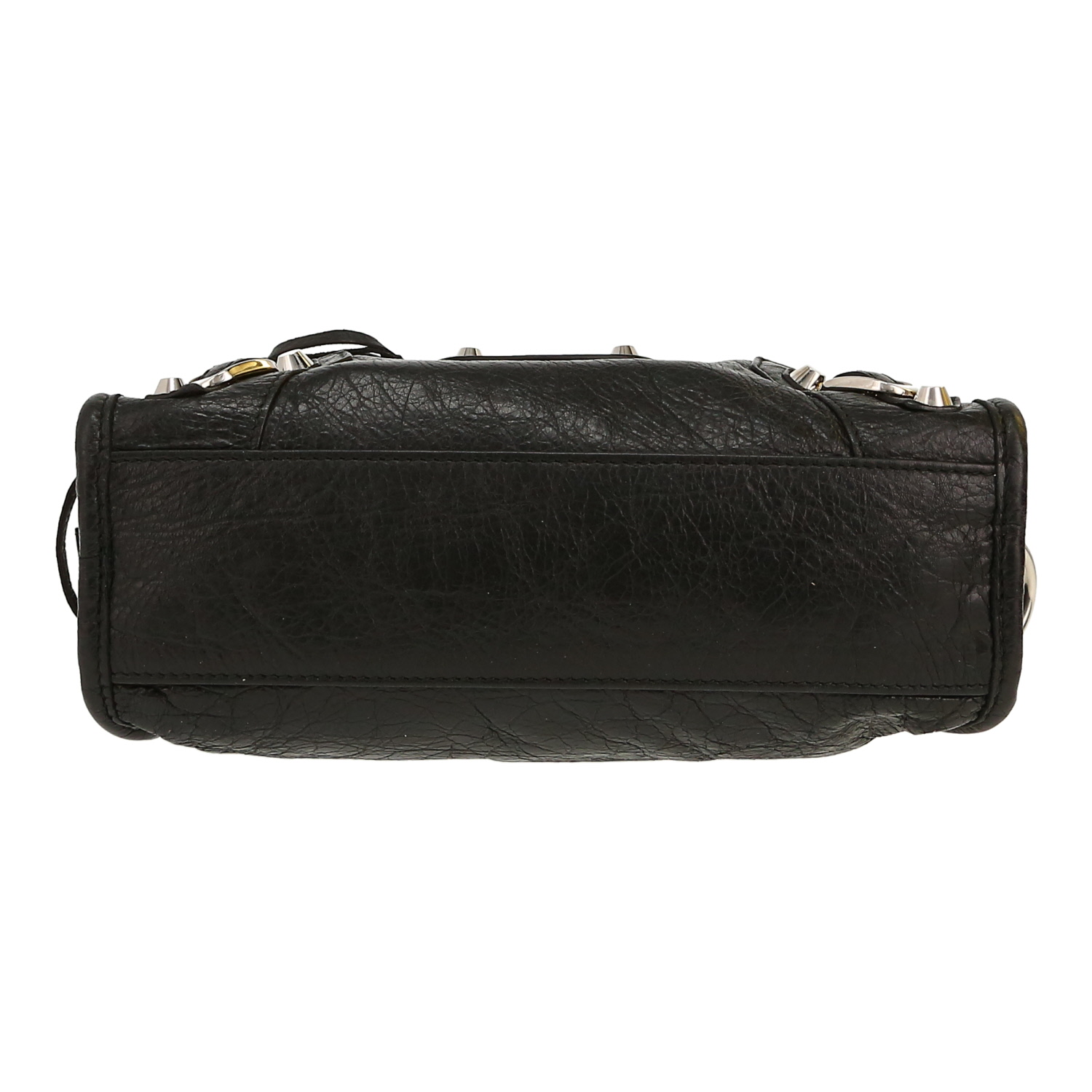 Borsa a tracolla Balenciaga  City in pelle nera - Detail D1