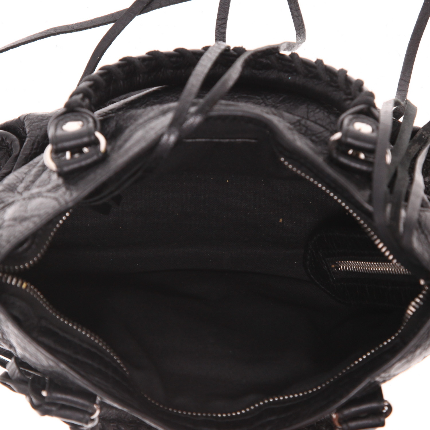 Bolso bandolera Balenciaga  City en cuero negro - Detail D3