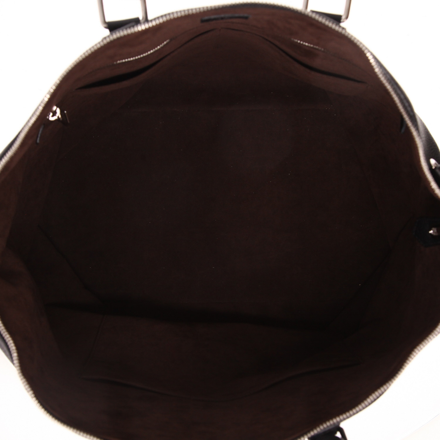 Borsa da viaggio Louis Vuitton  Lockit in pelle martellata nera - Detail D3