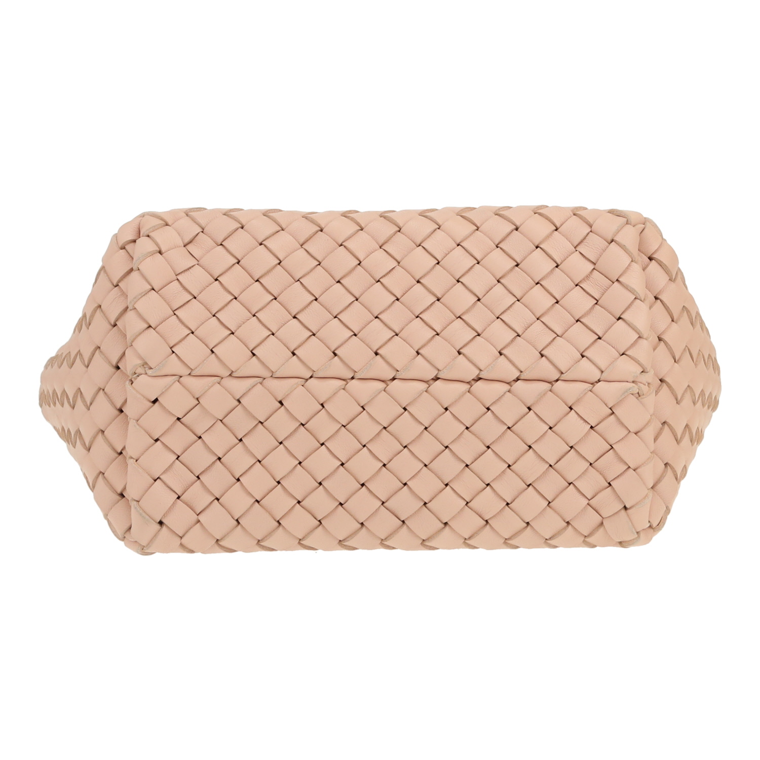 Bolso bandolera de Bottega Veneta, modelo Cabat mini, de piel intrecciato rosa - Detail D1