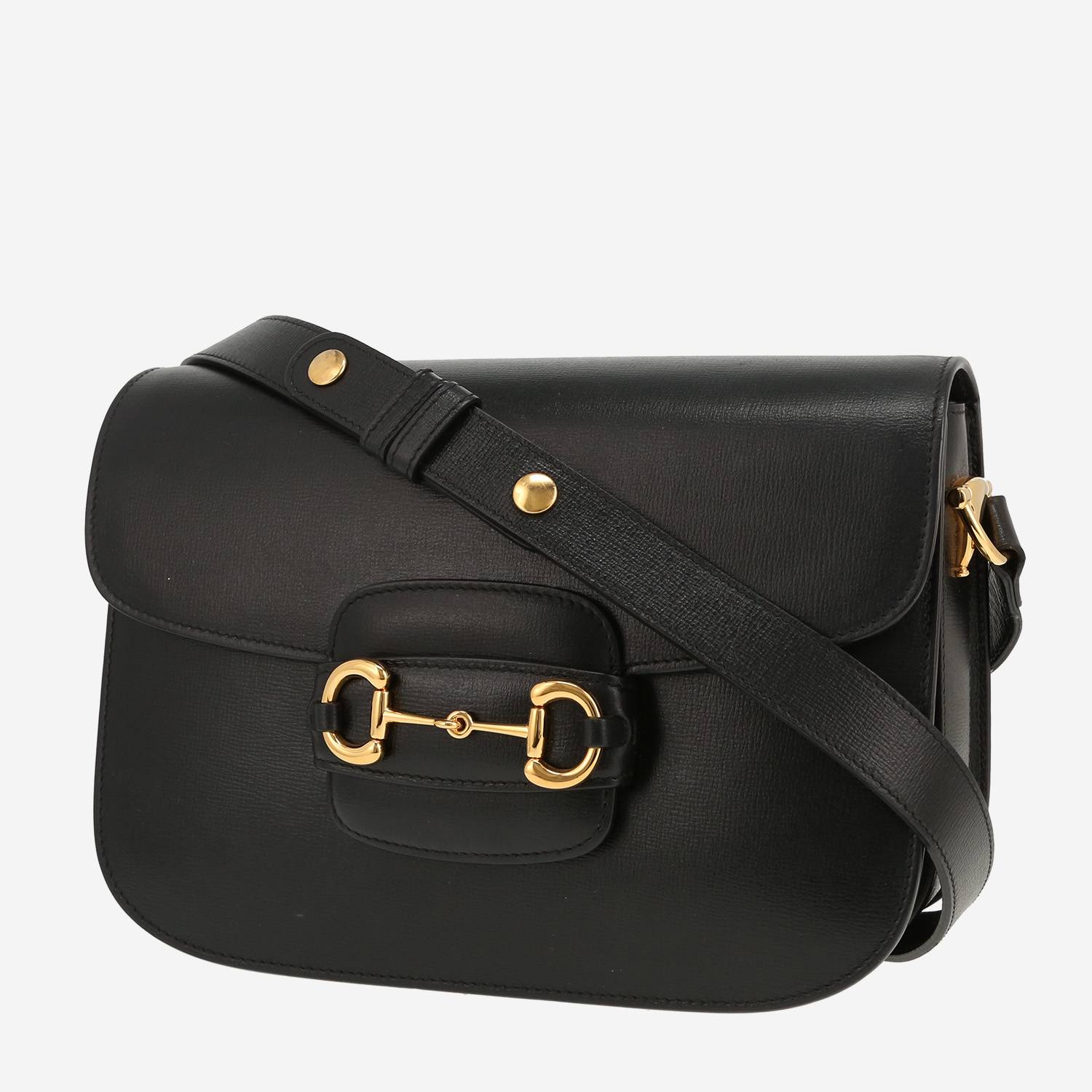 Gucci  1955 Horsebit shoulder bag  in black leather