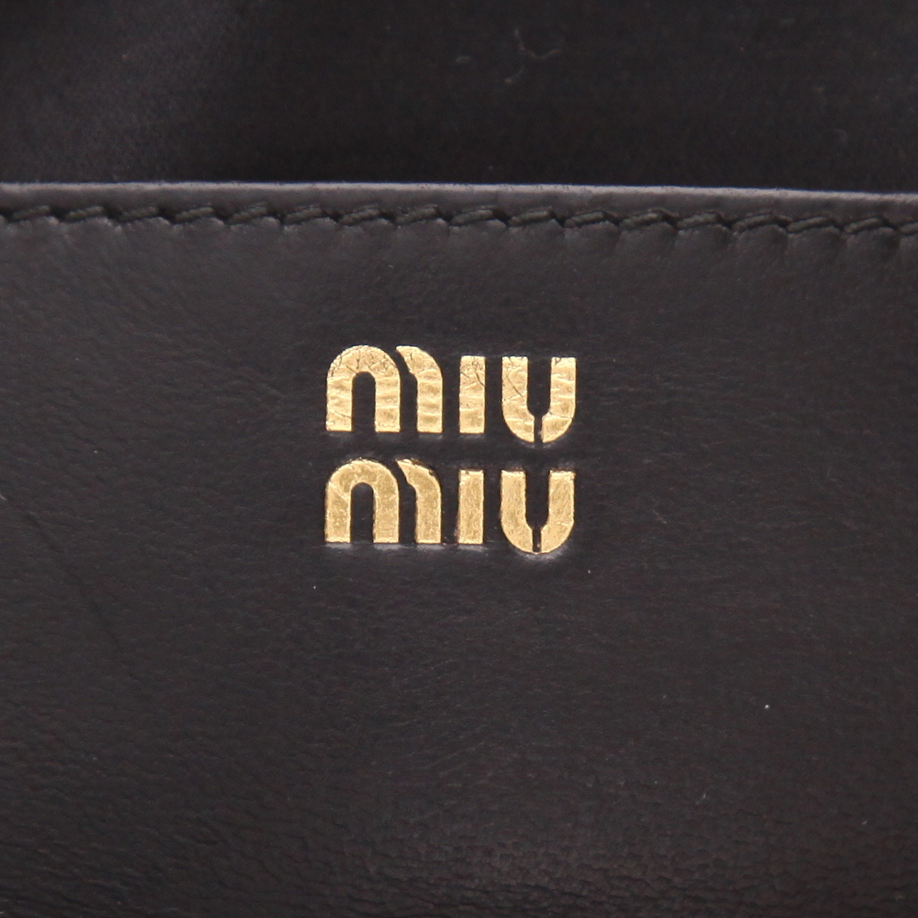 Miu Miu  Arcadie shoulder bag  in black quilted leather - Detail D2