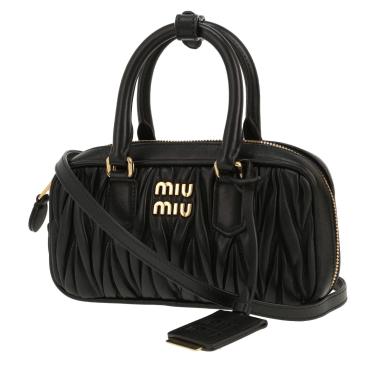 Sac bandoulière Miu Miu  Arcadie en cuir matelassé noir