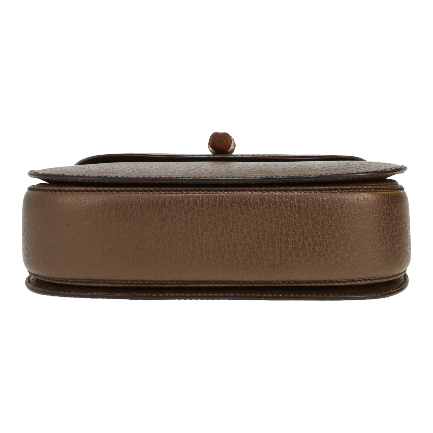 Borsa Gucci  Bamboo in pelle iridescente marrone e bambù - Detail D1