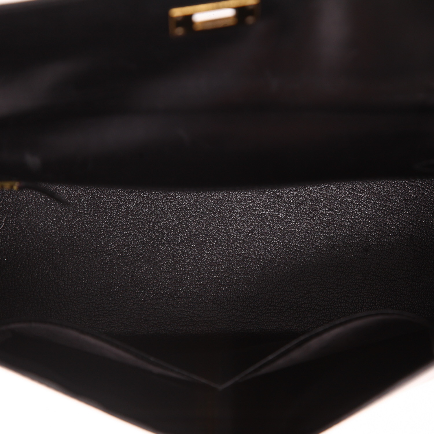 Borsa Hermès  Kelly 32 cm in pelle box nera - Detail D3