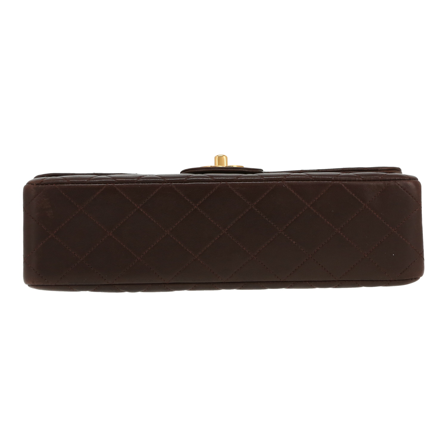 Chanel   handbag  in brown quilted leather - Detail D1